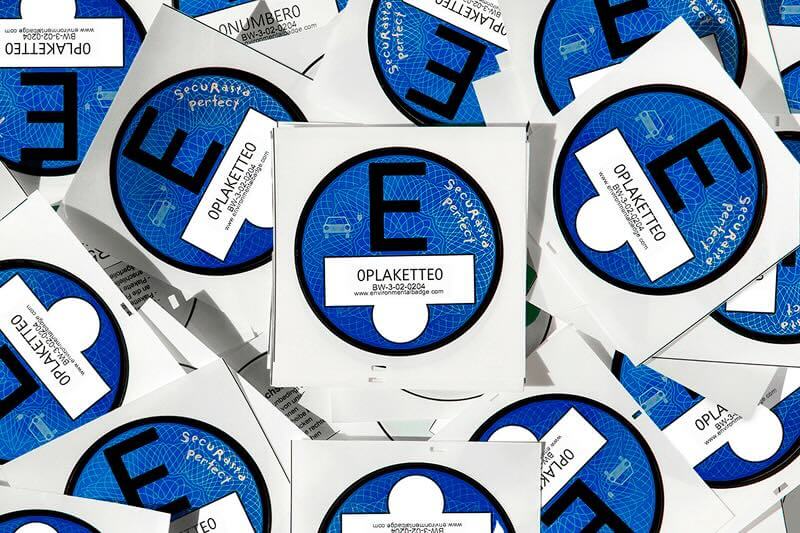 Κολάζ E-Sticker Γερμανίας